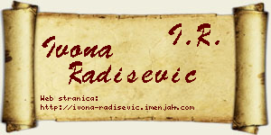 Ivona Radišević vizit kartica